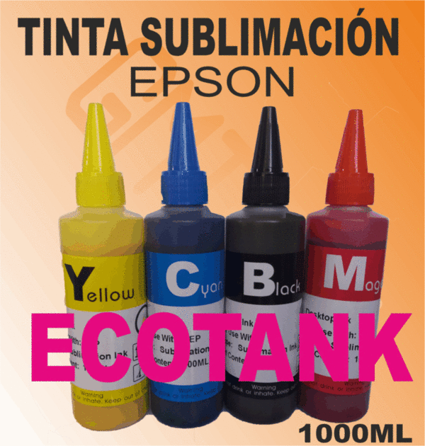 TINTA EPSON IMPRESORAS ECOTANK.. sublimación 1000ml